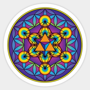 Merkaba with Metatron’s Cube Sticker